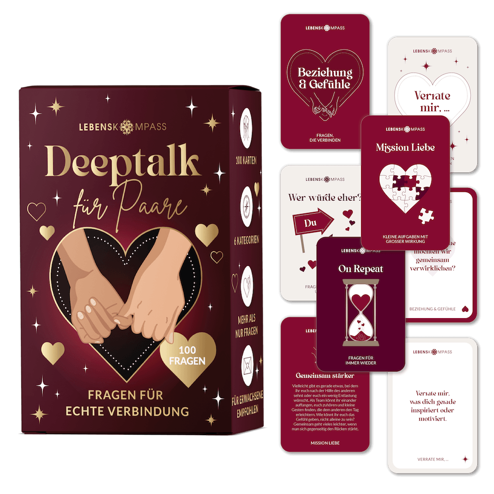 Deeptalk Paare - 100 Gesprächskarten für echte Nähe & Achtsamkeit