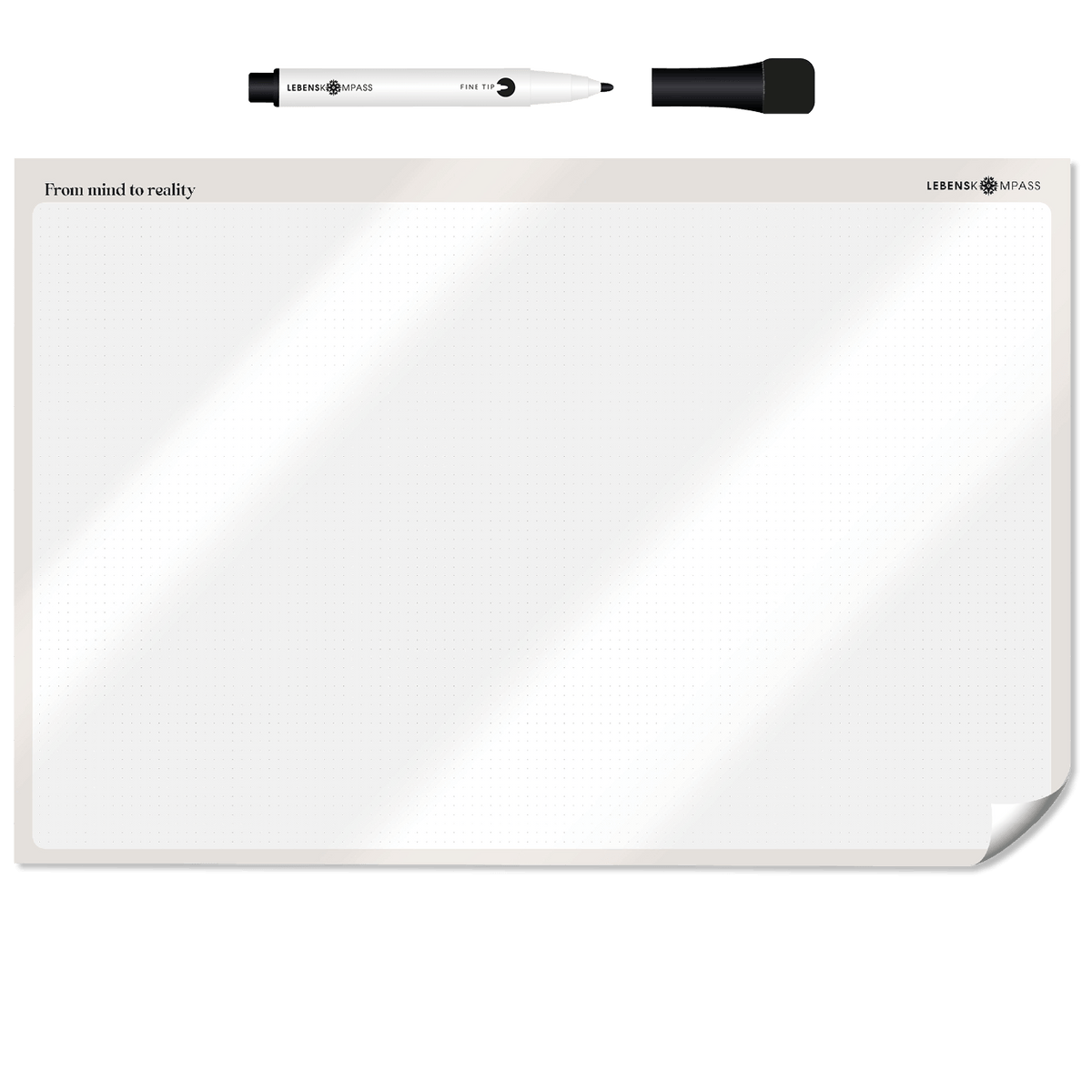 FlexiPlan® Whiteboard - Selbsthaftend