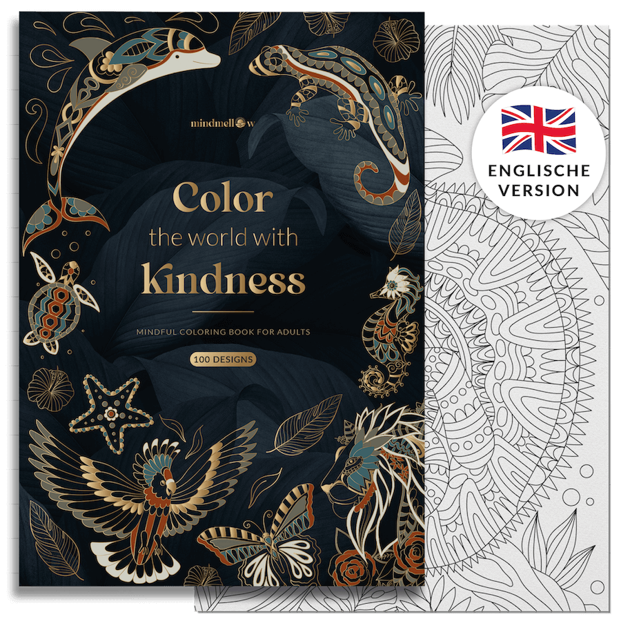 XXL Malbuch für Erwachsene - 100 Motive - Englische Version