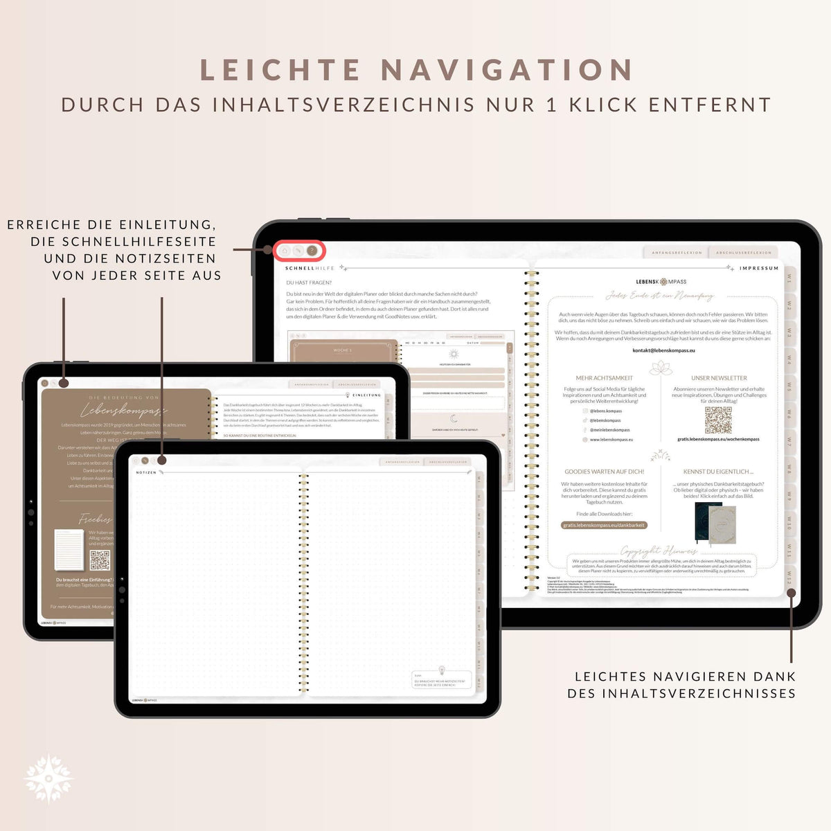 Digitales Dankbarkeitstagebuch - PDF mit Hyperlinks