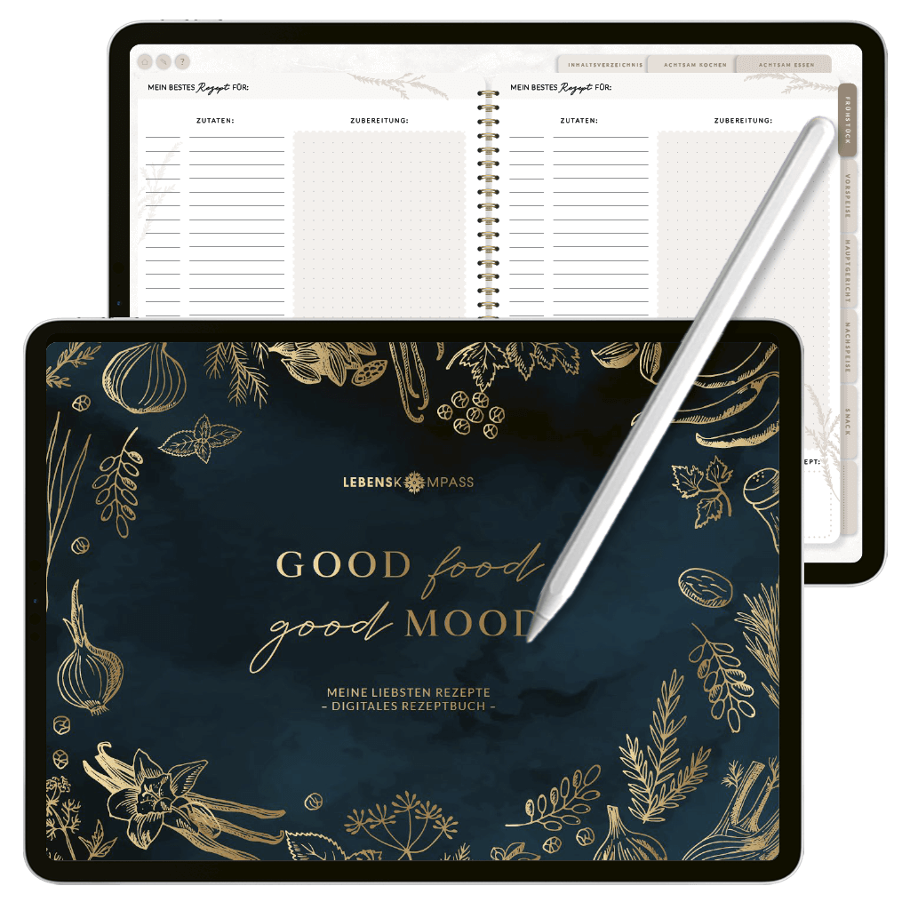 Digitales Rezeptbuch zum Selberschreiben - PDF mit Hyperlinks