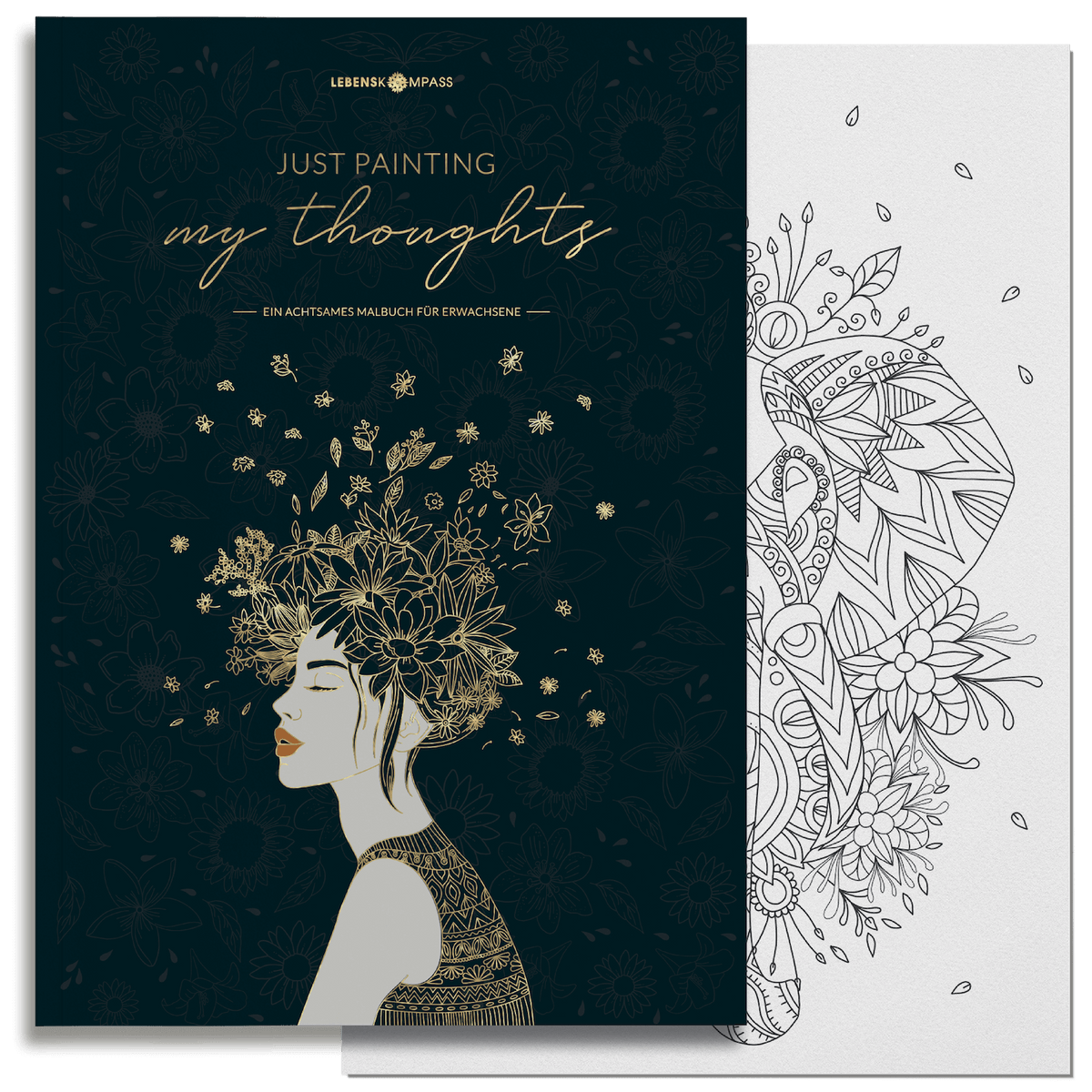 Malbuch Erwachsene "JUST PAINTING MY THOUGHTS”