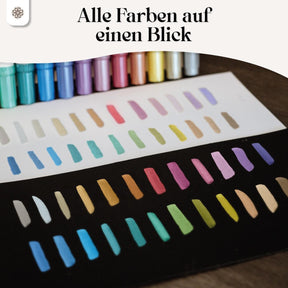 Metallic Dual Brush Pens - 12 bunte Pinselstifte