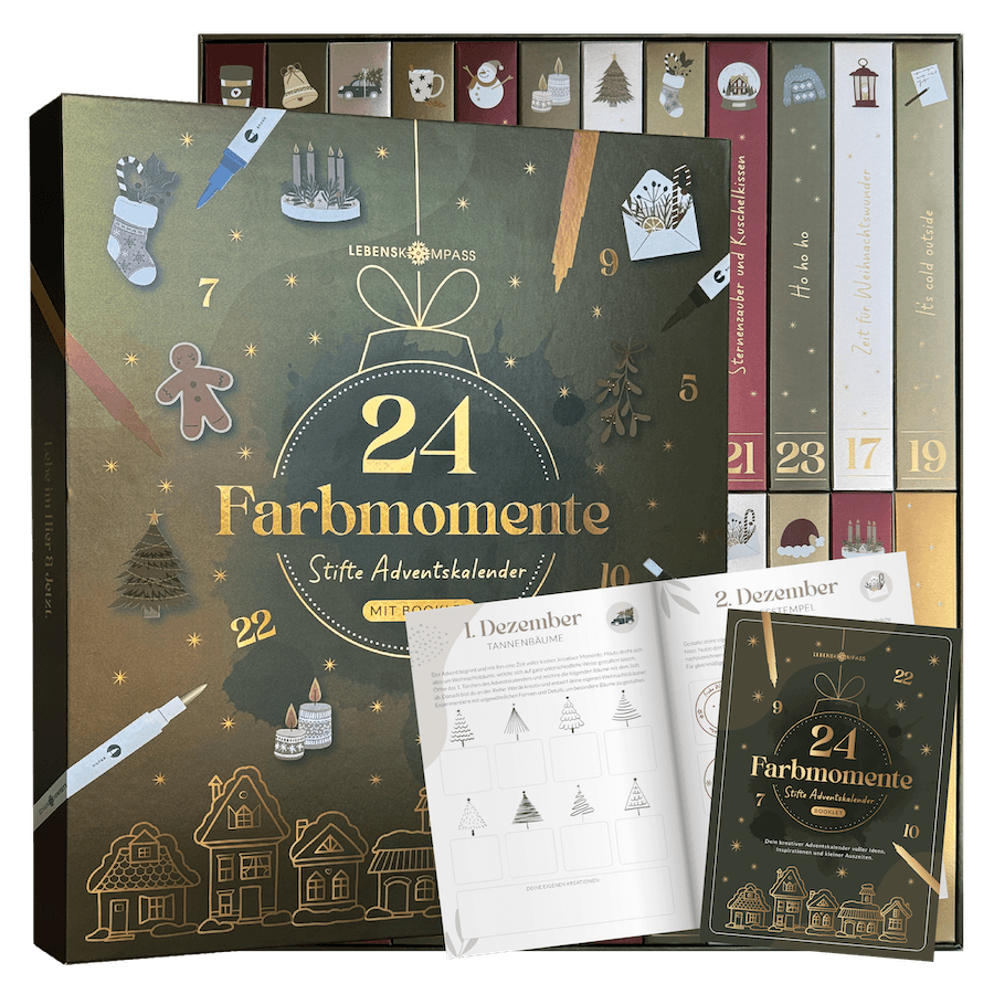 Kreativer Adventskalender mit 24 Stiften