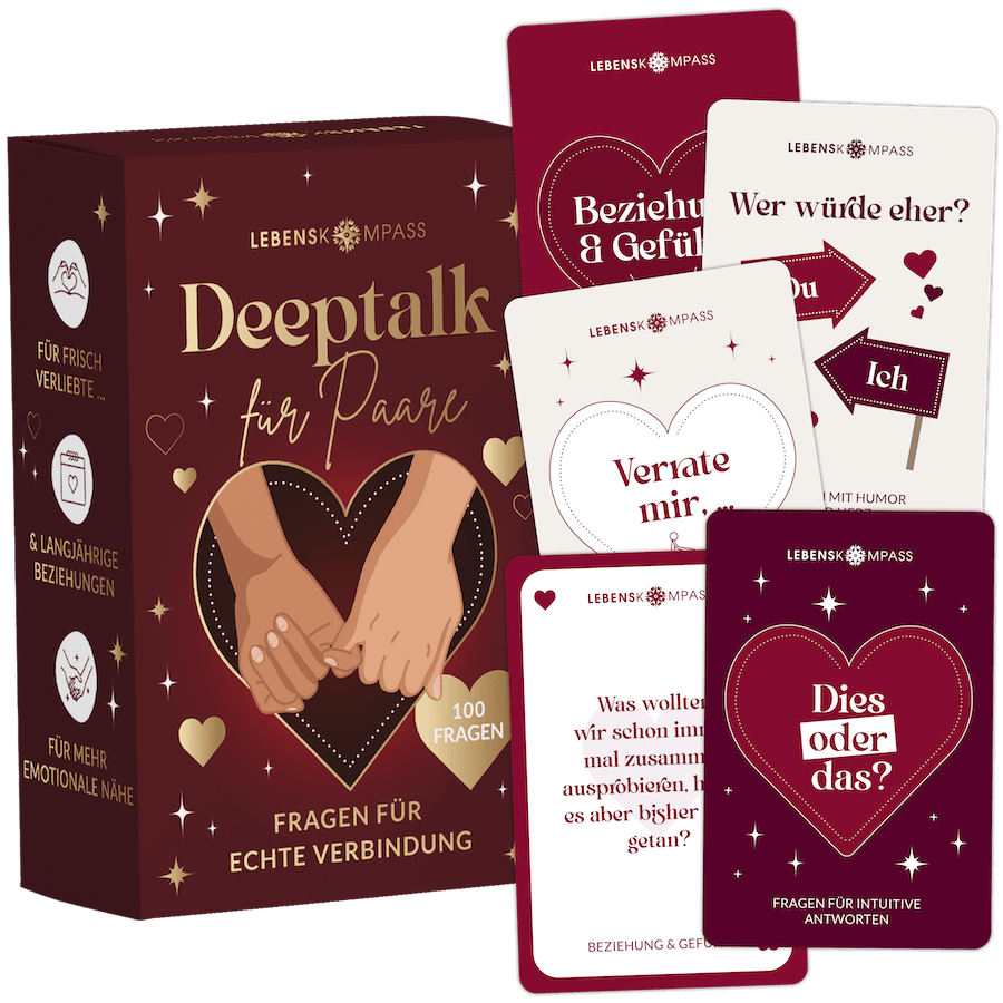 Deeptalk Paare - 100 Gesprächskarten für echte Nähe & Achtsamkeit