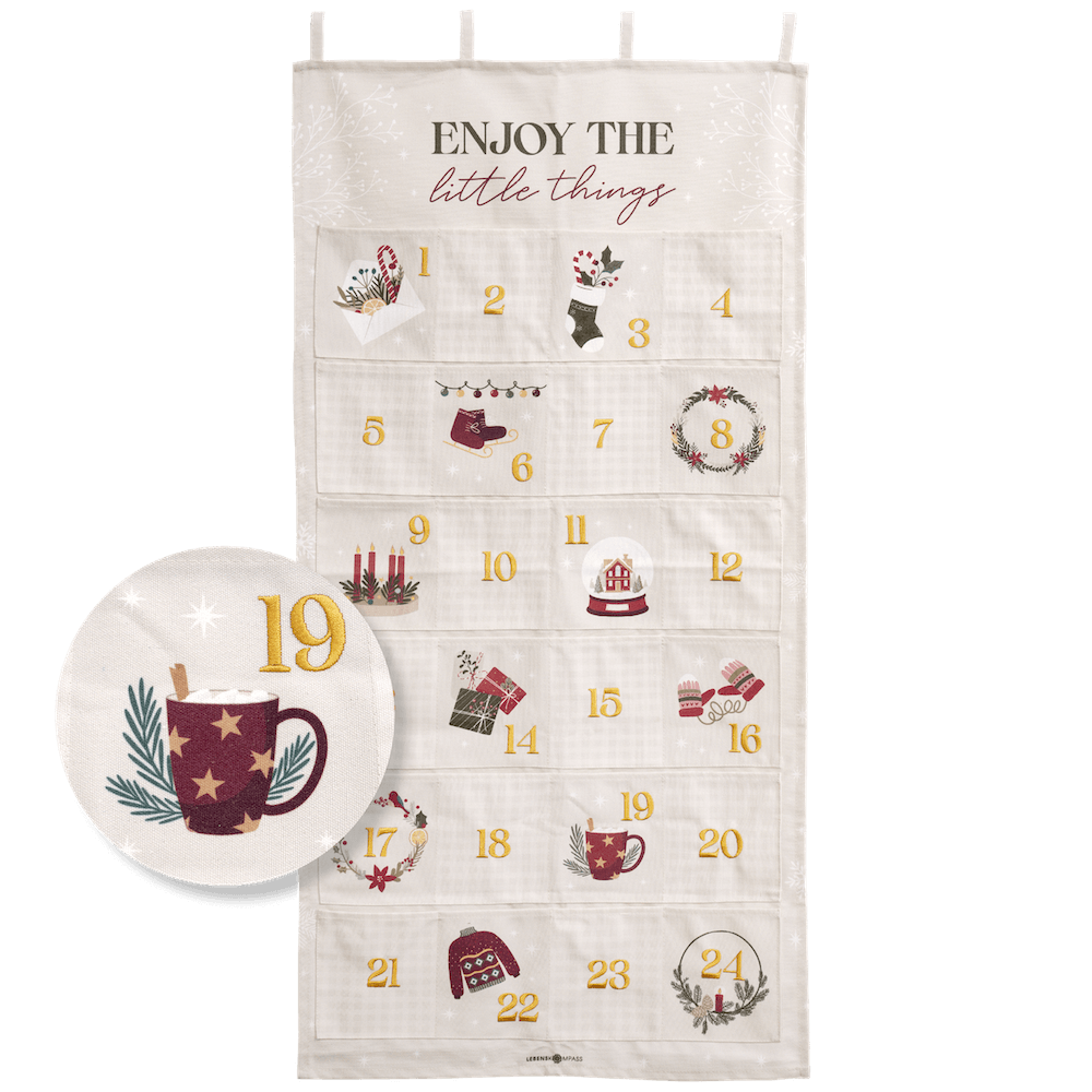 Adventskalender zum Befüllen - Wandteppich