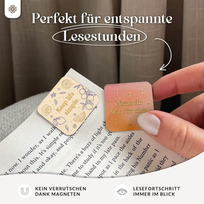 Magnetische Lesezeichen (Leseclips) - 2 Stück