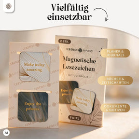 Magnetische Lesezeichen (Leseclips) - 2 Stück