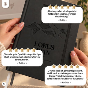 Produktivitätsplaner "FOKUS PLAN" - Undatiert DIN A5