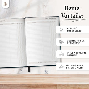 Buchjournal - Lesetagebuch zum Ausfüllen