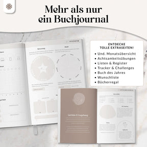 Buchjournal - Lesetagebuch zum Ausfüllen