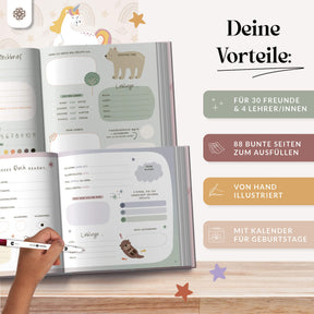 Freundebuch für Schulkinder