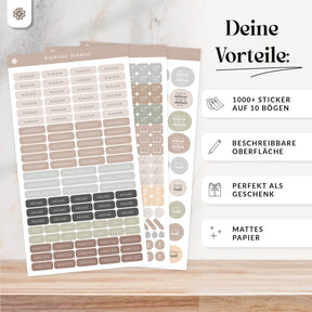 Sticker Set für Schule & Studium
