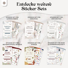 Sticker Set für Schule & Studium