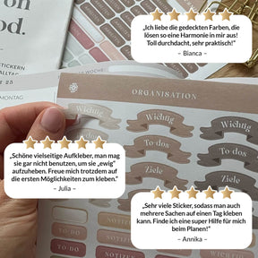 Sticker Set für Schule & Studium