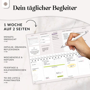 Tischkalender für 12 Monate