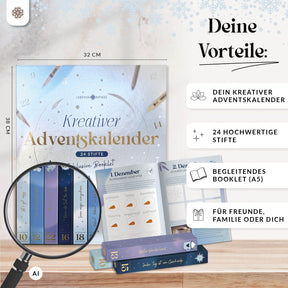 Kreativer Adventskalender mit 24 Stiften