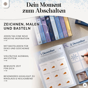 Kreativer Adventskalender mit 24 Stiften