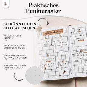 Bullet Journal "SLIM" DIN A5 - Notizbuch mit Punktraster