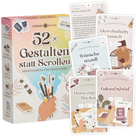 Kreativkarten für Erwachsene - 52 Bastelaufgaben