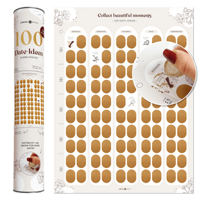 Rubbelposter für Paare – 100 Date-Ideen