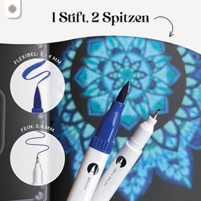 6er Dual Brush Pen Sets - Bunte Pinselstifte