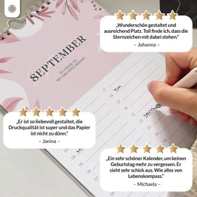 Geburtstagskalender – Immerwährender Wandkalender