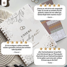 Hochzeitsplaner mit Poster