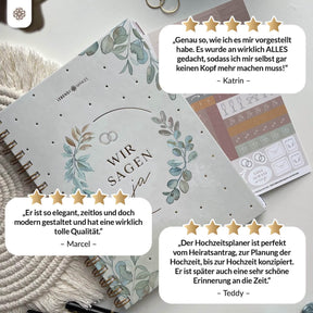 Hochzeitsplaner mit Poster