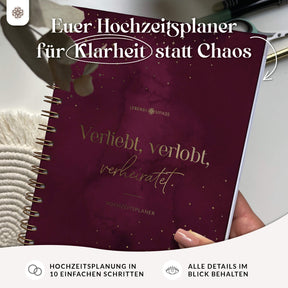 Hochzeitsplaner mit Poster