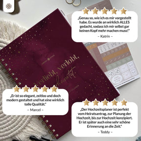 Hochzeitsplaner mit Poster