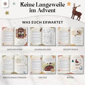 Adventskalenderbuch für Kinder - 24 Türchen