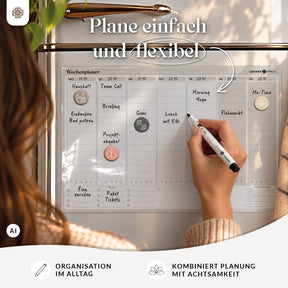 FlexiPlan® - Selbsthaftender Wandplaner