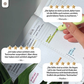 Textmarker Stifte - 6er Set Highlighter