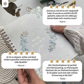 Hochzeitsplaner mit Poster