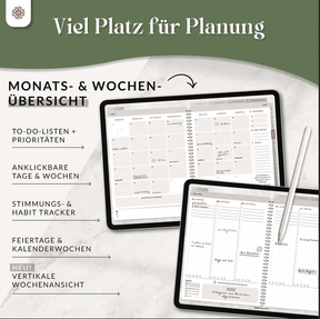 Digitaler Terminplaner - PDF mit Hyperlinks
