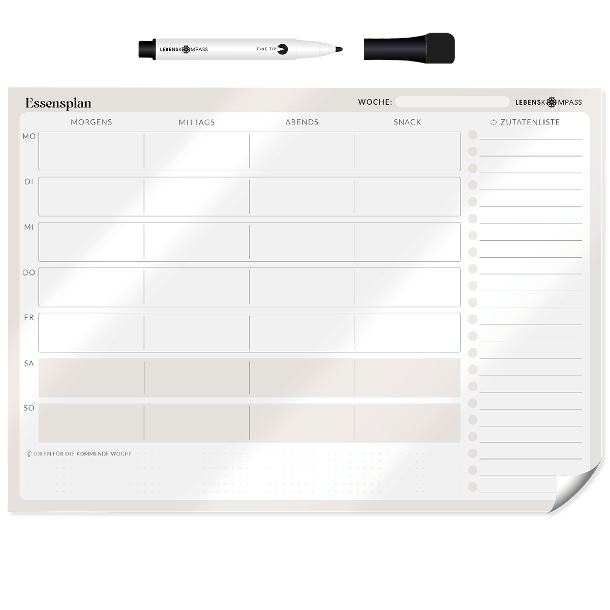 FlexiPlan® Essensplan - Selbsthaftend
