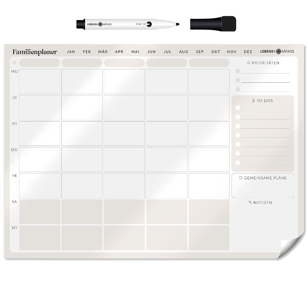FlexiPlan® Familienplaner - Selbsthaftend