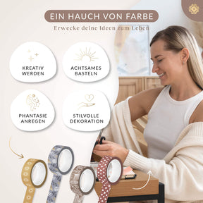 Washi Tapes - Bunte Klebebänder für Kalender & Journal