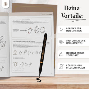 "Handlettering Starter"-Set (Buch + Stifte)