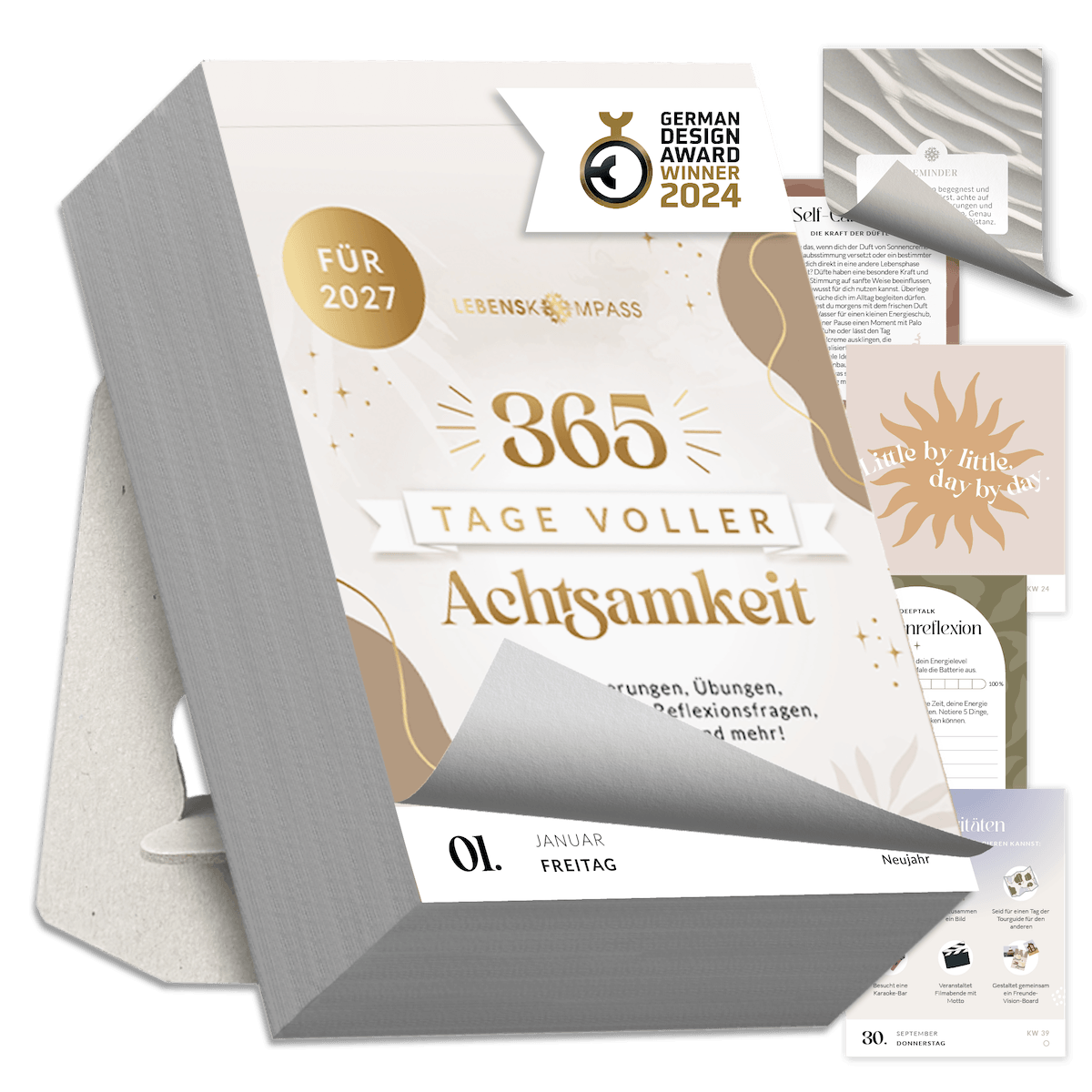 Abreißkalender 2027 - 365 Tage Achtsamkeit