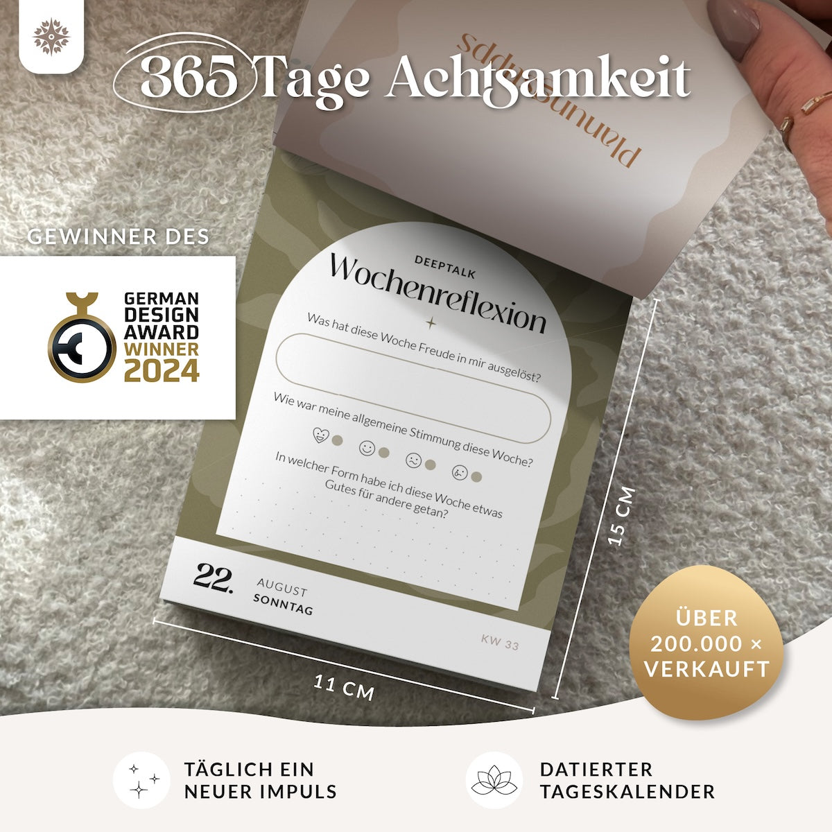 Abreißkalender 2027 - 365 Tage Achtsamkeit