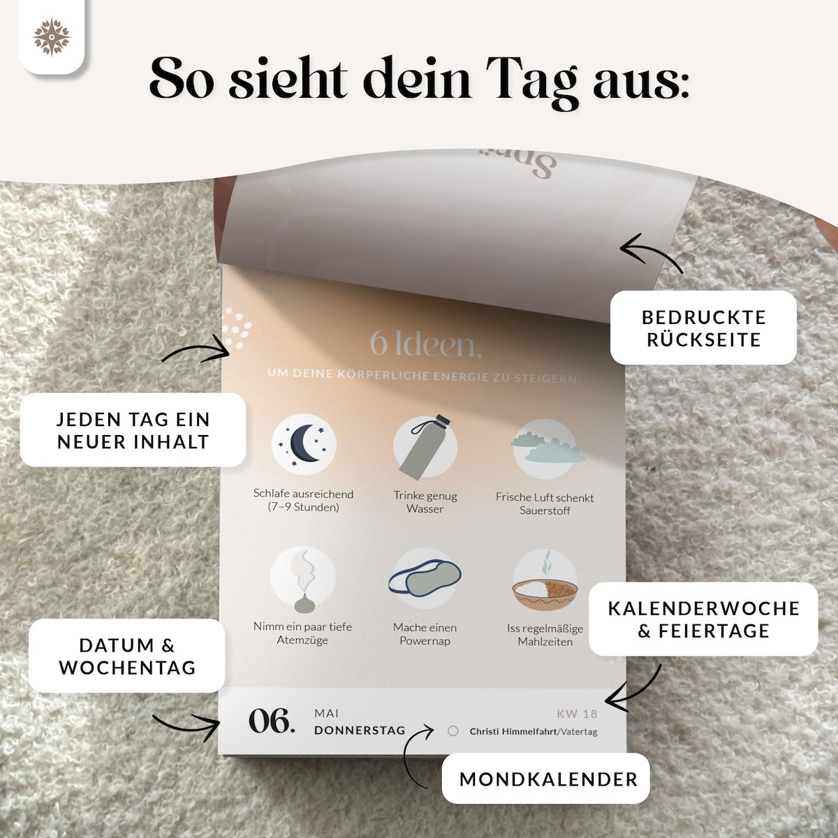 Abreißkalender 2027 - 365 Tage Achtsamkeit
