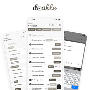 Doable: Minimalistische To-Do App für Fokus & Produktivität