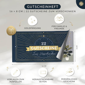 Gutscheinheft - 22 Gutscheine zum Verschenken