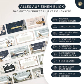 Gutscheinheft - 22 Gutscheine zum Verschenken