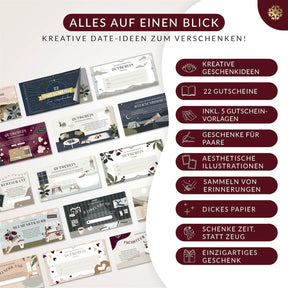 Gutscheinheft - 22 Gutscheine zum Verschenken