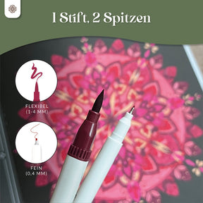 6er Dual Brush Pen Sets - Bunte Pinselstifte