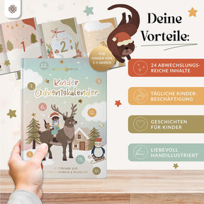 Adventskalenderbuch für Kinder - 24 Türchen