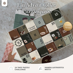 Adventskalender Puzzle - 24 Tage Puzzle-Challenge